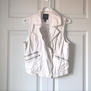 Cream Sleeveless Vest